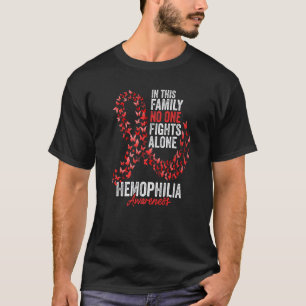 Hämophilie-Bewusstseinsmonat Schmetterlinge Rotes  T-Shirt