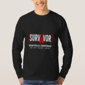 Hämophilie Survivor Hämophilie Bewusstsein stark T-Shirt (Vorderseite)