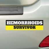 Hämorrhoiden Survivor Autoaufkleber (Auf Auto)