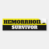 Hämorrhoiden Survivor Autoaufkleber (Vorne)
