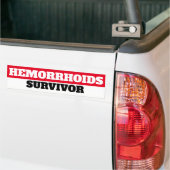 Hämorrhoiden Survivor Autoaufkleber (Auf Lkw)