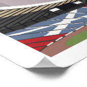 Hampden Park, Glasgow. Stadionposter Poster (Ecke)