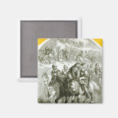 Hampden verwundet auf dem Chalgrove Field Magnet (Vorderseite/Rückseite)