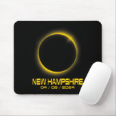 Hampshire Nh Total Solar Eclipse 2024 Mousepad (Mit Mouse)