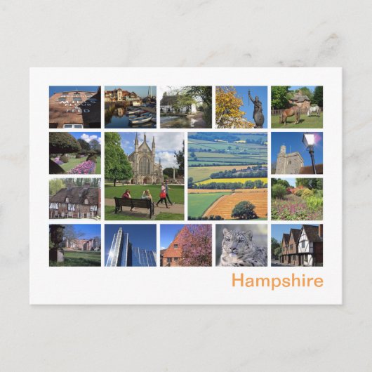Hampshire Postkarte (Vorderseite)