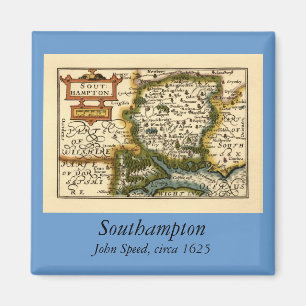 Hampshire, Southampton Landkreis England Historic Magnet