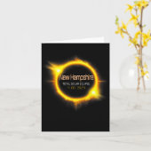 Hampshire Total Solar Eclipse America April 04.08. Karte (Gelbe Blume)
