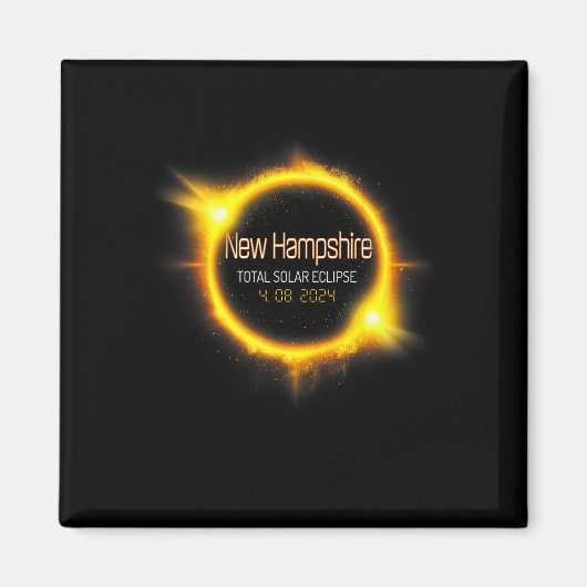 Hampshire Total Solar Eclipse America April 04.08. Magnet (Vorne)