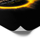 Hampshire Total Solar Eclipse America April 04.08. Poster (Ecke)