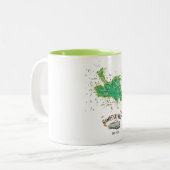 Hampstead Heath London England Map Zweifarbige Tasse (Vorderseite Links)