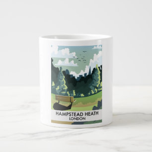 Hampstead Heath London Reiseplakat. Jumbo-Tasse