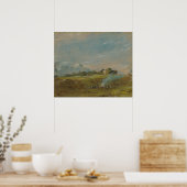 Hampstead Heath mit einem Feuer - Constable Poster (Küche)