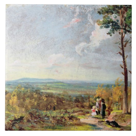 Hampstead Heide, der in Richtung Egge, 1821 blickt Fliese (Vorderseite)