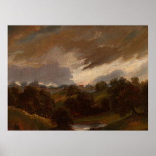 Hampstead, Stormy Sky - John Constable Poster