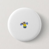 Hampster Cheerleader Button (Vorderseite)