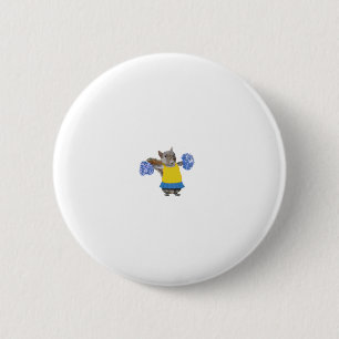 Hampster Cheerleader Button