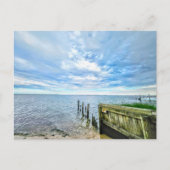 Hampton Bays Long Island Clouds Sand Ocean Postkarte (Vorderseite)