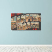 Hampton Beach, New Hampshire - Großbuchstabe 2 Leinwanddruck (Insitu (Holzboden))