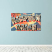 Hampton Beach, New Hampshire - Großer Brief Leinwanddruck (Insitu (Holzboden))