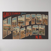 Hampton Beach, New Hampshire - Großer Brief Poster (Vorne)