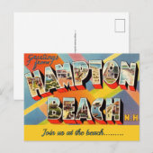 Hampton Beach NH Anlass Postkarte (Vorne/Hinten)