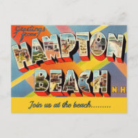 Hampton Beach NH Anlass Postkarte