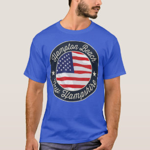 Hampton Beach - Patriotic New Hampshire Souvenir T T-Shirt