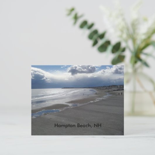 Hampton Beach Postkarte (Stehend Vorderseite)