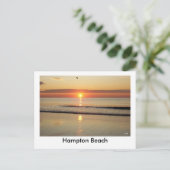 Hampton Beach Sunrise Postcard Postkarte (Stehend Vorderseite)