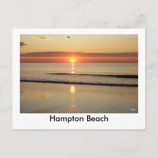 Hampton Beach Sunrise Postcard Postkarte (Vorderseite)