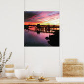 Hampton Beach Sunset Poster (Küche)
