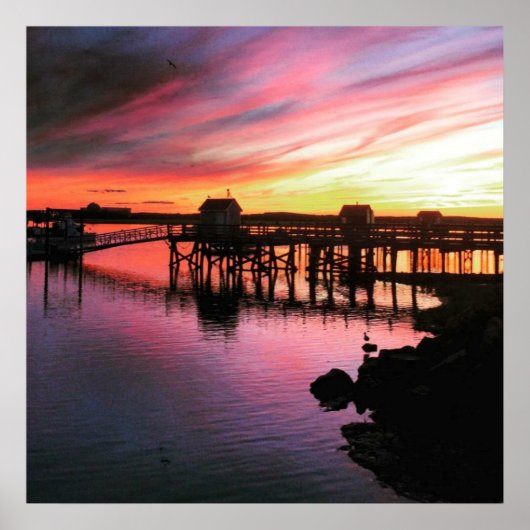 Hampton Beach Sunset Poster (Vorne)