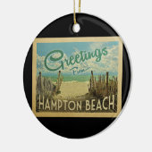 Hampton Beach Vintage Travel Keramik Ornament (Links)