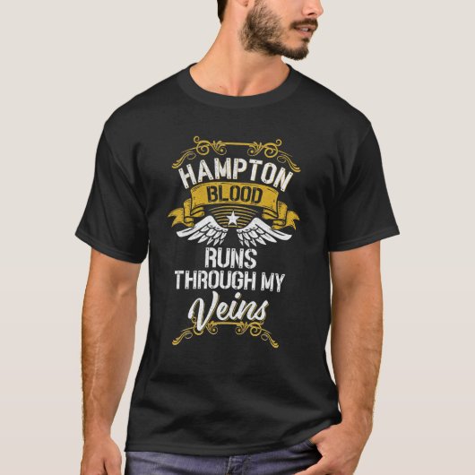 Hampton Blogs fließt durch meine Venen T-Shirt (Vorderseite)