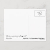 Hampton, Chesapeake bay view Postkarte (Rückseite)