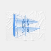 Hampton Coastal Nautical Sailing Fleecedecke (Vorderseite (Horizontal))