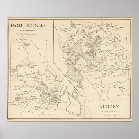 Hampton Falls, Auburn Poster (Vorne)