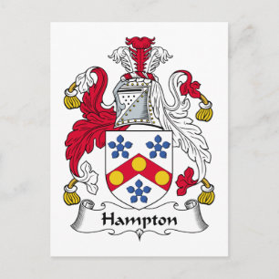 Hampton Familienwappen Postkarte