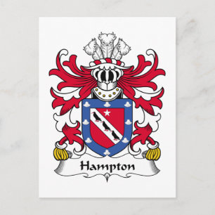 Hampton Familienwappen Postkarte