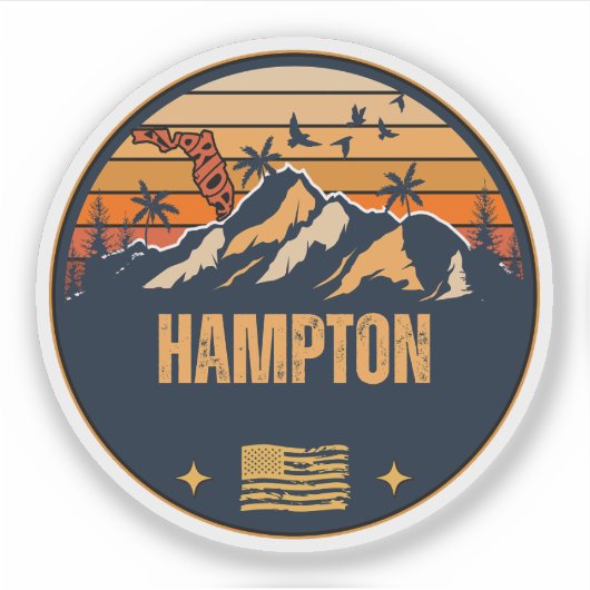 Hampton, Florida Aufkleber (Vorderseite)