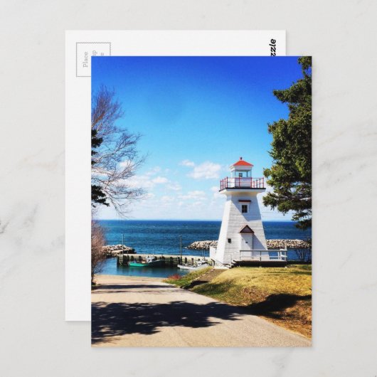 Hampton Lighthouse Bridgetown Nova Scotia Kanada Postkarte (Vorne/Hinten)