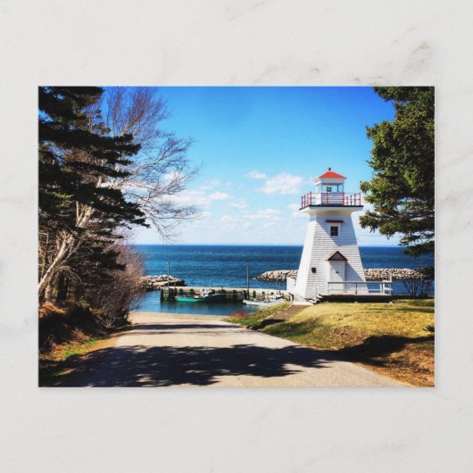 Hampton Lighthouse Bridgetown Nova Scotia Kanada Postkarte (Vorderseite)