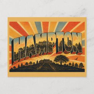Hampton National Historic Site MD Vintage Reise Postkarte