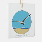 Hampton, New York Sea Gull over Beach Keramikornament (Rechts)