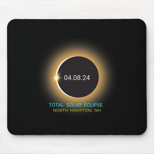 Hampton Nh Total Solar Eclipse 040824 New Hampshir Mousepad (Vorne)