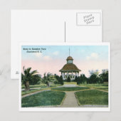 Hampton Park, Charleston SC Vintag Postkarte (Vorne/Hinten)