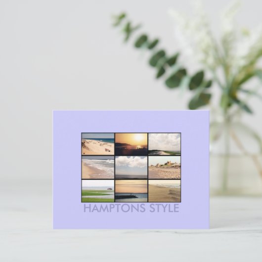 Hampton Style Postcard 2 Postkarte (Stehend Vorderseite)