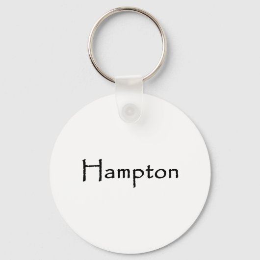 Hampton Text Logo Schlüsselanhänger (Vorderseite)