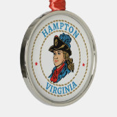 Hampton Virginia Colonial Ornament Aus Metall (Rechts)