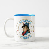 Hampton Virginia Colonial Zweifarbige Tasse (Links)